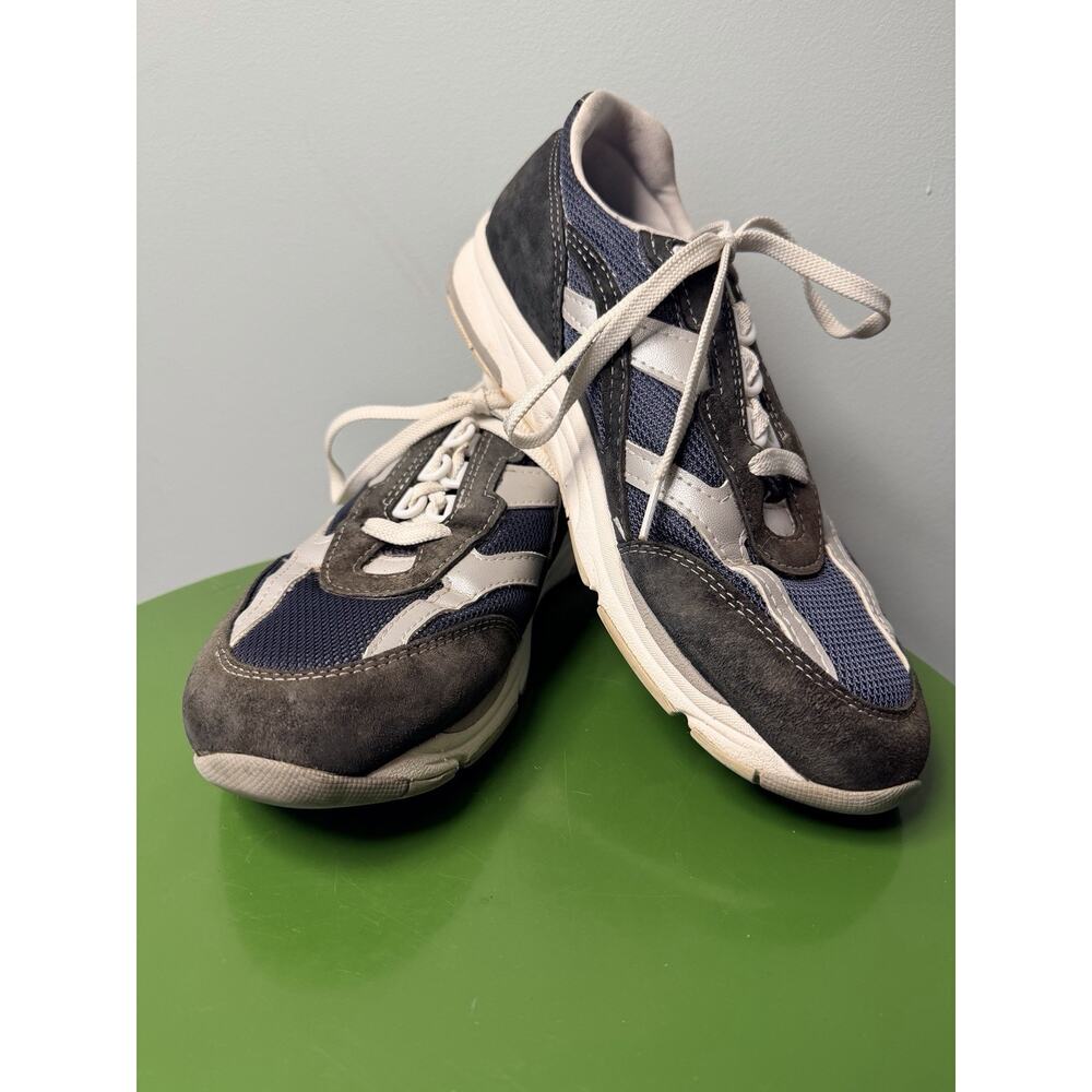 SAS Journey Mesh Women’s Sz 9.5 N Black Silver‎ Comfort Casual Walking Shoes See